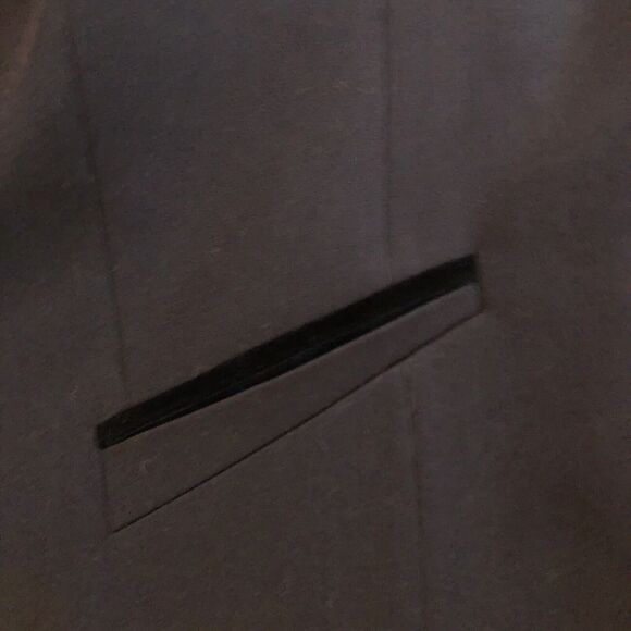 Basler Wool Blend Jacket EU 46 US 16 VTG Black Velvet Trim Collar Luxe Old Money - Picture 15 of 16